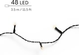 thumbnail of LED Lichterkette 3,5m Durawise 48 LEDs Twinkle Effekt 8 Funktionen Batteriebetrieben Timer 6h Innen Außen Dekobeleuchtung Schwarz Warm Weiß