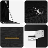 thumbnail of vidaXL Wandschrank Wandmontiert Schwarz Eichen-Optik 80 x 36.5 x 35 cm