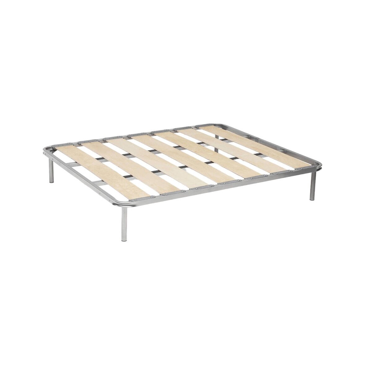 Dmora Rete letto matrimoniale Anagaia, Rete ortopedica a doghe larghe, 100% Made in Italy, Cm 160x190h31