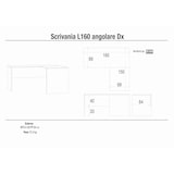 thumbnail of SARMOG SCRIVANIA ANGOLARE DX L160 IN KIT in truciolare nobilitato color noce stelvio