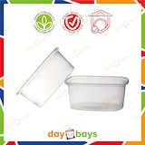 thumbnail of DayBays 2000 Stk. Feinkostbecher PP 500 cc. 108x81x102 mm eckig Kombi-Verpackung inklusive passende Deckel