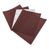 thumbnail of 20er Set Schleifpapier Bogen Aluminiumoxid C-Papier 230x280mm, Rot, Körnung P100 P120 P150 P180 für Holz und Metall