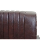 thumbnail of 2er Sofa HWC-H10, Couch Zweisitzer, Metall Kunstleder Industrie-Design ~ vintage braun
