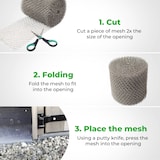 thumbnail of VerminBuster Mäusenetz – 1 m x 15 cm – Rattennetz – Edelstahl-Abwehrnetz – Stoßfugengitter