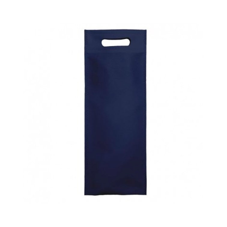 MONOUSO - Niet geweven tas met gestanste handgrepen hemels blauw 17+10x40cm (200 stuks)