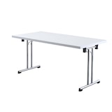 thumbnail of Hammerbacher-Klapptisch 160x80 cm Weiß/Chromgestell-VKL16/W/C