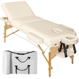 thumbnail of 3 Zonen Massageliege mit 10cm Polsterung und Holzgestellbeige