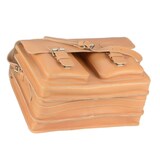 thumbnail of Ruitertassen Lehrertasche Leder XXL 42x32cm Damen Herren Schultasche Aktentasche 3 Fächer natur