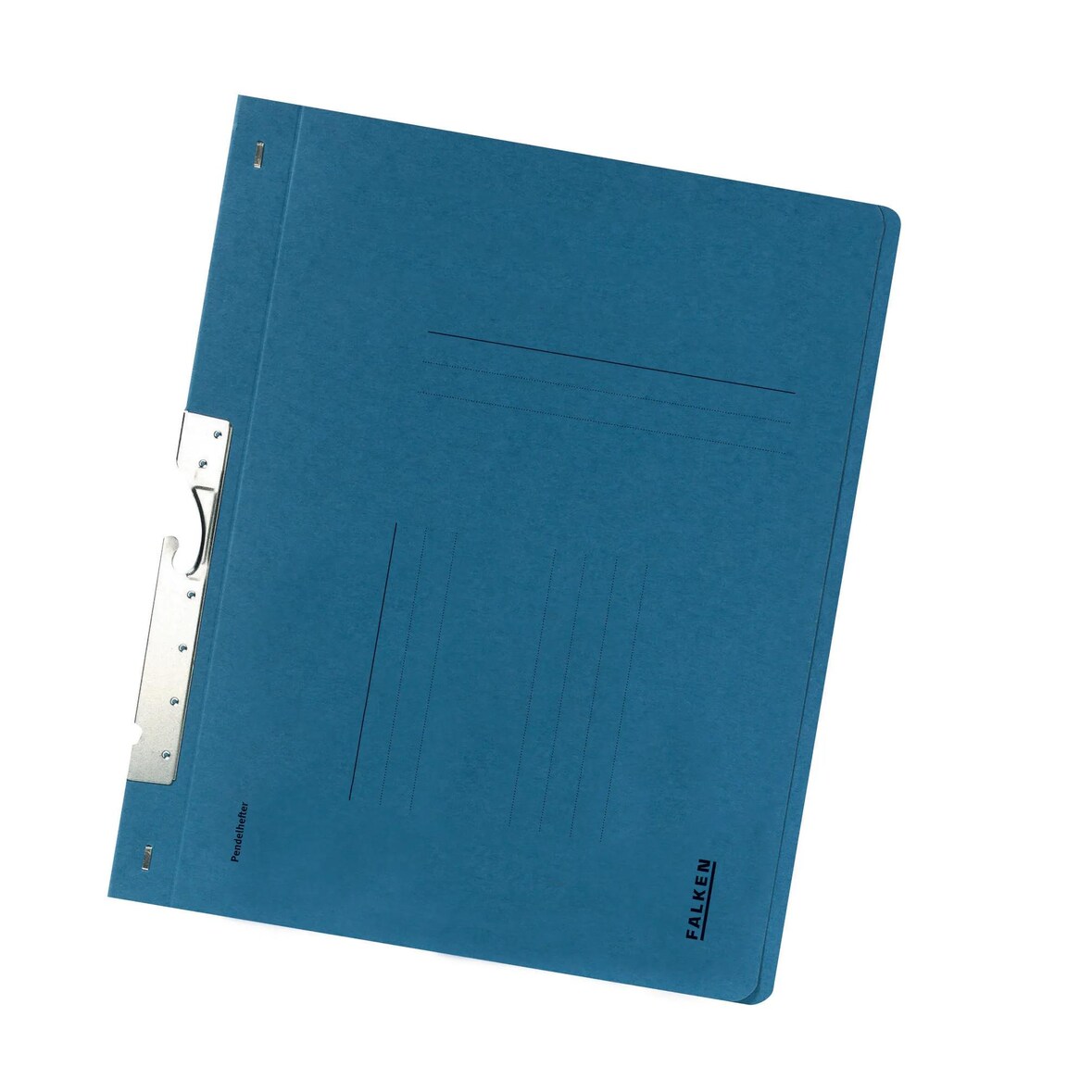 Falken 80004104 Pendelhefter für DIN A4, 250g/m2 Manila-RC-Krt., Behördenheftung, ohne Schlitzstanzung - Blau