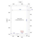 thumbnail of Chambre froide positive - 5,5 m³ - 1500x2400x2010 mm - Isolation 80 mm - Porte 700 mm - Combisteel