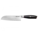 thumbnail of Couteau modèle santoku Wusaki Fujiko Black 18cm manche en pakka