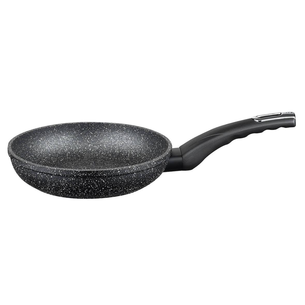 Baumalu Poêle à frire 24 cm aluminium forgé noir Granit Evolution 361224