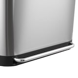 thumbnail of SVITA MLT2X30 Mülleimer Treteimer Abfalleimer 60l 2 Fächer freistehend mit Deckel inkl. Inneneimer Silber