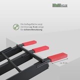 thumbnail of TRUTZHOLM 1 x Auffahrrampe klappbar 180 cm Traglast 340 kg Alu schwarz Riffelstab Verladerampe