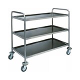 thumbnail of Carrello servizio 3 piani albergo inox 100 kg cm 90x60x104 RS0367