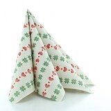 thumbnail of Sovie HOME Weihnachtsserviette Trixi in Rot-Grün aus Linclass® Airlaid 40 x 40 cm, 12 Stück