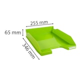 thumbnail of EXACOMPTA Vaschetta portacorrispondenza Combo Midi 113225D, in PS, (PxlxAlt) 34,6 x 25,5x 6,5 cm, capacità 500 fogli, Verde anice. Conf. da 6 pz.