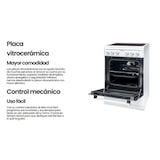 thumbnail of INFINTON Cocina Eléctrica con Horno CC-V350G, Placa 3 Zonas Vitroceramica, Horno 43 l, 4 Funciones, Blanco