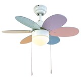 thumbnail of Deckenventilator Rainbow Color 76 cm mit Licht 76