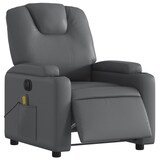 thumbnail of vidaXL Massagesessel Elektrisch Grau Kunstleder
