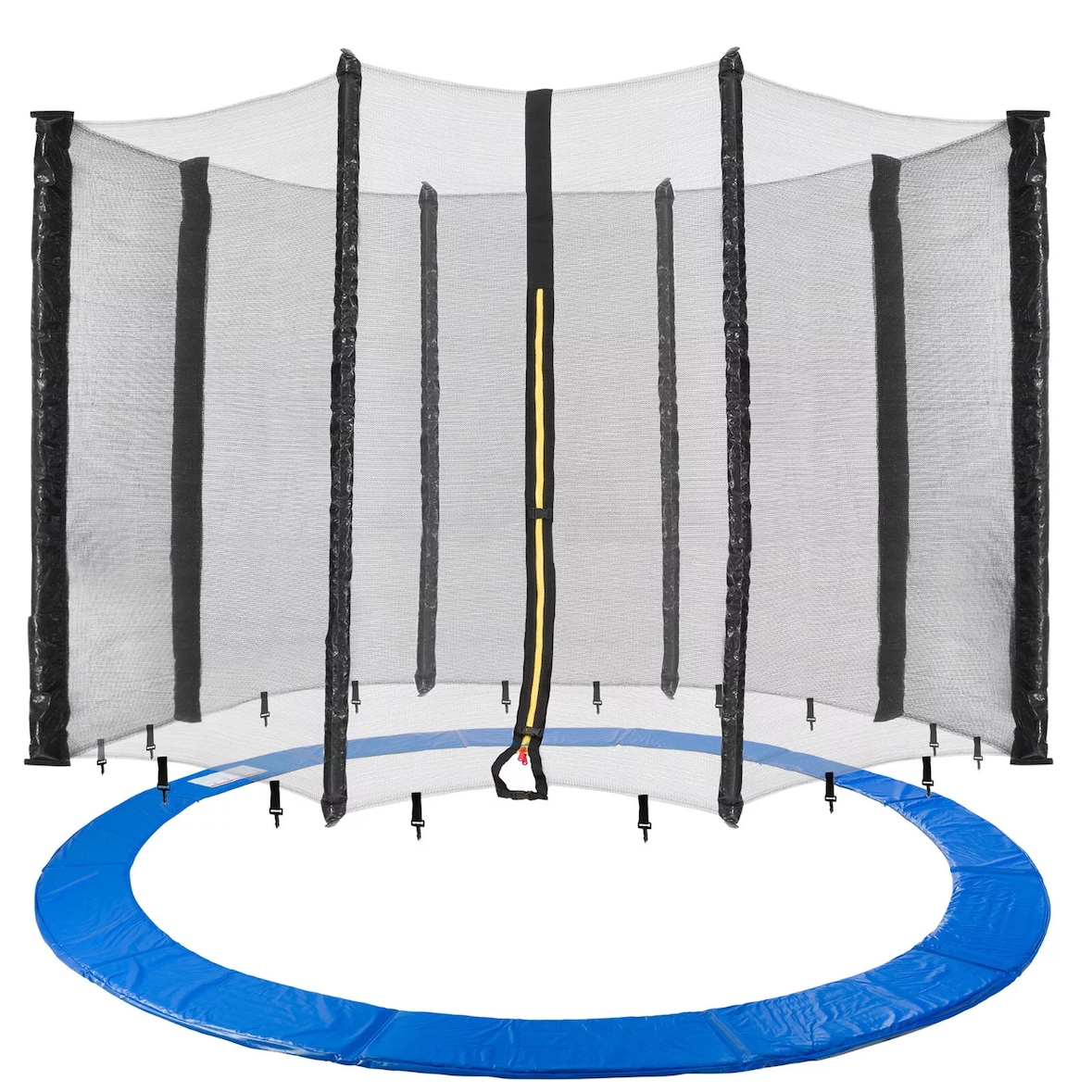 rete di sicurezza per trampolino + protezione bordi 460 cm 12 pali
