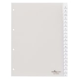 thumbnail of Register A4 blanko PP 20-teilig transparent