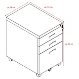 thumbnail of Rollcontainer Schubladenschrank Stahlschrank Bürocontainer Schrank mit Rollen Rollwagen Paul schwarz Container