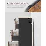 thumbnail of Helloshop26 - Caisson de bureau à 3 tiroirs meuble de rangement de document support d'imprimante 3 tiroirs verrouillables 40 x 41 x 12_0004804