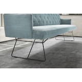 thumbnail of KAWOLA Esszimmerbank CHARME Cord hellblau 186cm