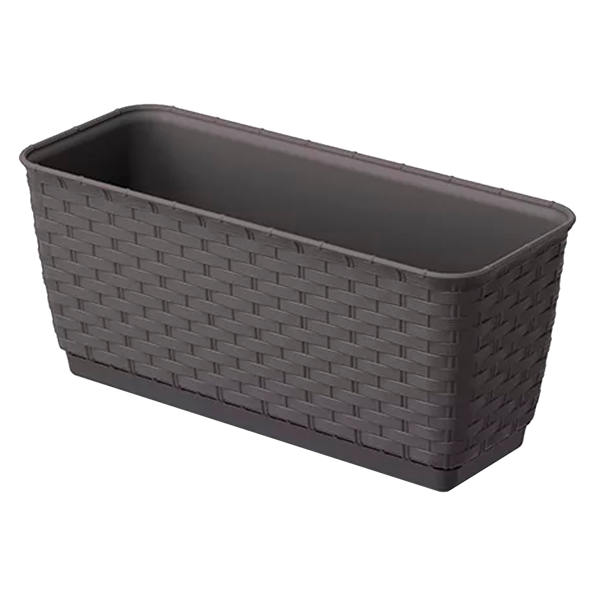 Prosperplast - RATOLLA P 3L Blumentopf – 29,3 x 11,9 x 12,6 cm in dunkler Ockerfarbe