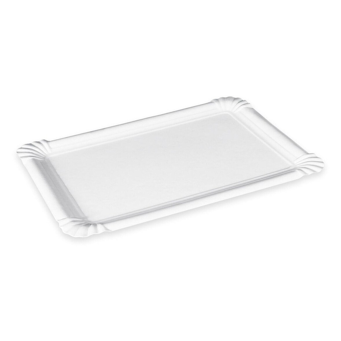 500x Pappteller Kuchenteller Imbissteller Teller Recycling 16 x 23 cm weiß