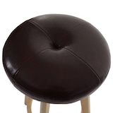 thumbnail of Set van 2 barkrukken Navan, barkruk counter stool, hout imitatieleer draaibaar ~ bordeaux, lichte poten