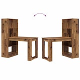 thumbnail of Bureau Bois Ancien 122 x 67 x 145 cm Bois d'ingénierie Modèle Titan Prime
