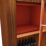 thumbnail of Armadio Portafucili 5 Posti Armi Blindato Fuciliera In Acciaio Effetto Legno Con Cassetto Tesoretto Con Serratura E Chiave A Doppia Mappa Cassaforte