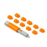 thumbnail of [SmartKeeper ESSENTIAL] 10 x RJ45 Port Schlösser mit 1 x BASIC Typ Schlüssel / Orange