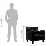 thumbnail of vidaXL Sessel Dunkelbraun Kunstleder