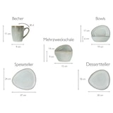 thumbnail of CreaTable Cloudy Offwhite Kombiservice 10-tlg Steinzeug