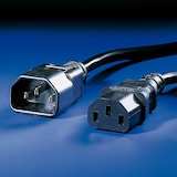 thumbnail of ROLINE stroomverlengkabel, IEC 320 C14 - C13, zwart, 0,5 m