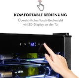 thumbnail of Klarstein Vinomatica 36 Uno Weinkühlschrank 95l Touch-Bedienfeld 85W 4-18 °C Schwarz