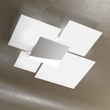thumbnail of Lámpara de techo moderna 1088/90-BI, cristal blanco, 4 luces E27