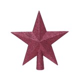 thumbnail of Christbaumspitze Stern Glitzer 19cm Weihnachtsbaumspitze Tannenbaumspitze Christbaumschmuck Weihnachtsbaumschmuck Weinrot Beere