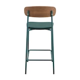 thumbnail of Lot de 2 chaises hautes en bois vert kaki