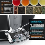 thumbnail of Arendo Wasserkocher mit Temperatureinstellung, 1,7 l, 2200 W, Edelstahl Retro Style Vintage, Überhitzung & Trockenkochschutz, schwarz