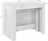 thumbnail of Dmora Ausziehbarer Esstisch Martino, Ausziehbare Konsole bis zu 12 Sitzplätzen, Tisch mit Verlängerungshalter, cm 51/300x90h77, Perl-Ulme