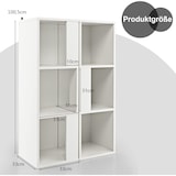 thumbnail of COSTWAY Set di 2 librerie in legno, scaffali in piedi con 3 livelli, scaffale per ufficio, scaffale per stoccaggio