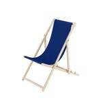 thumbnail of Buche-Liegestuhl, Gartenliege klappbar Strandstuhl Stofffarbe wählbar V-10-110blau