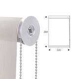 thumbnail of Rocada cortina enrollable 220cm largo x 260cm alto   - cortina color blanco lino con mecánico blanco