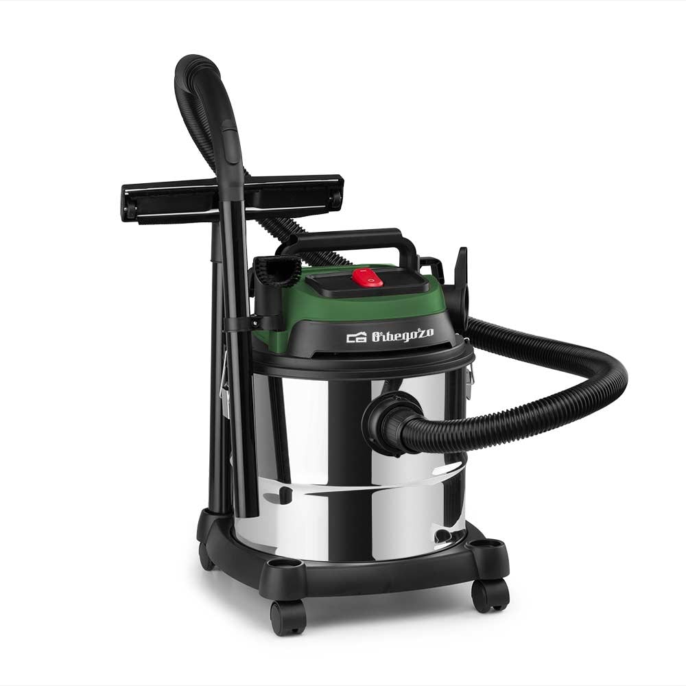 Aspirador de sólidos e líquidos Orbegozo APS 1400, 20 litros, dupla filtragem, função de soprador, mangueira flexível, 16 KPA, 1400 W