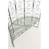 thumbnail of Arche à rosier Rosie en forme de demi pavillon avec banc de jardin Vert antique