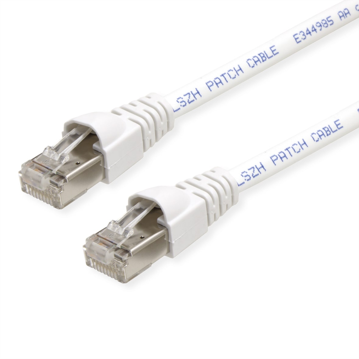 TELEGÄRTNER Patchkabel S/FTP, Cat.6A, LSOH, weiß, 7,5 m